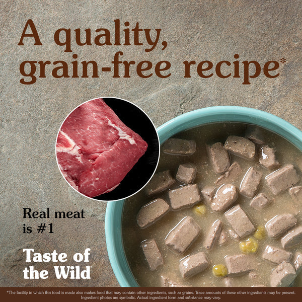 Taste of the Wild Southwest Canyon Canine with Beef in Gravy Wet Dog Food 390G
