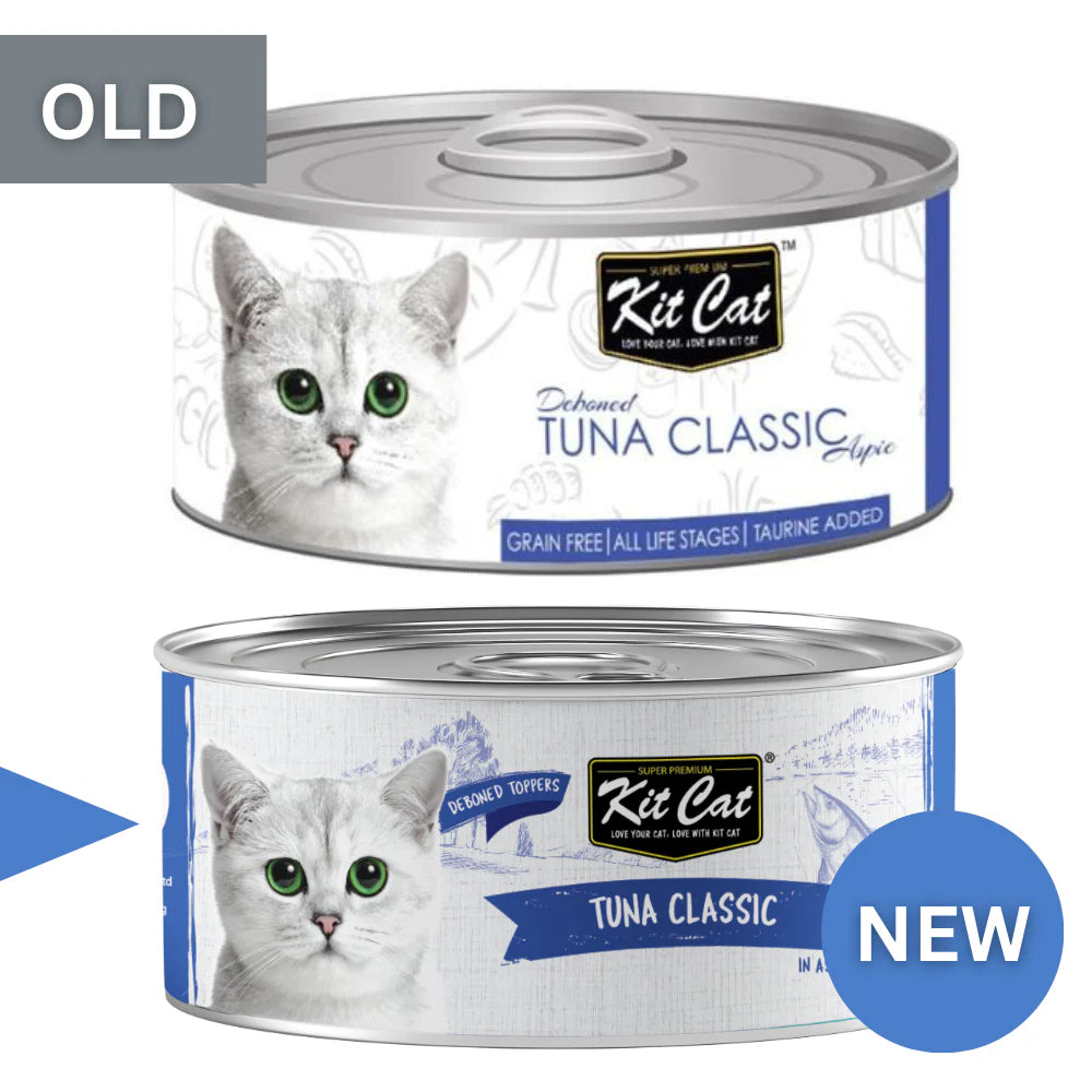 Kit Cat Grain-Free Tuna Classic Topper Wet Cat Food