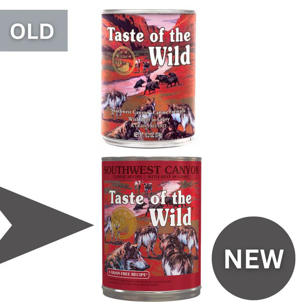 Taste of the Wild Southwest Canyon Canine with Beef in Gravy Wet Dog Food 390G