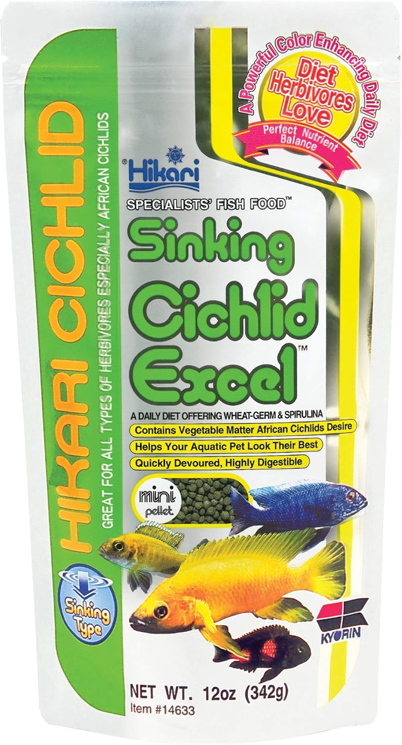 Hikari Sinking Cichlid Excel Mini Fish Food 342G