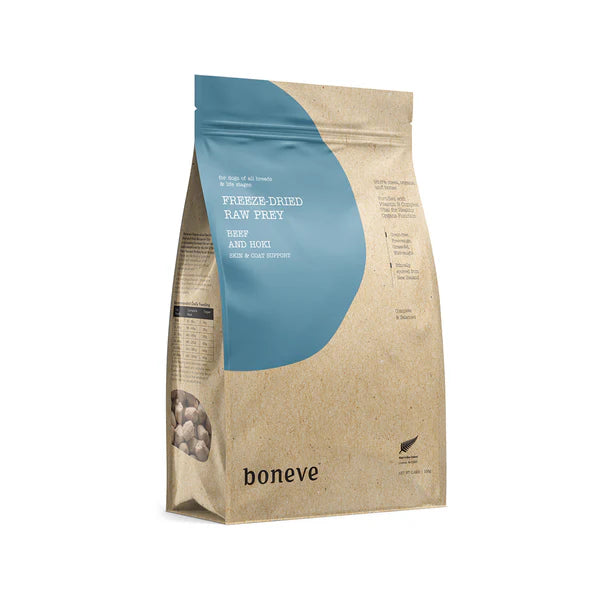 Boneve Freeze-Dried Raw Beef & Hoki Dry Dog Food