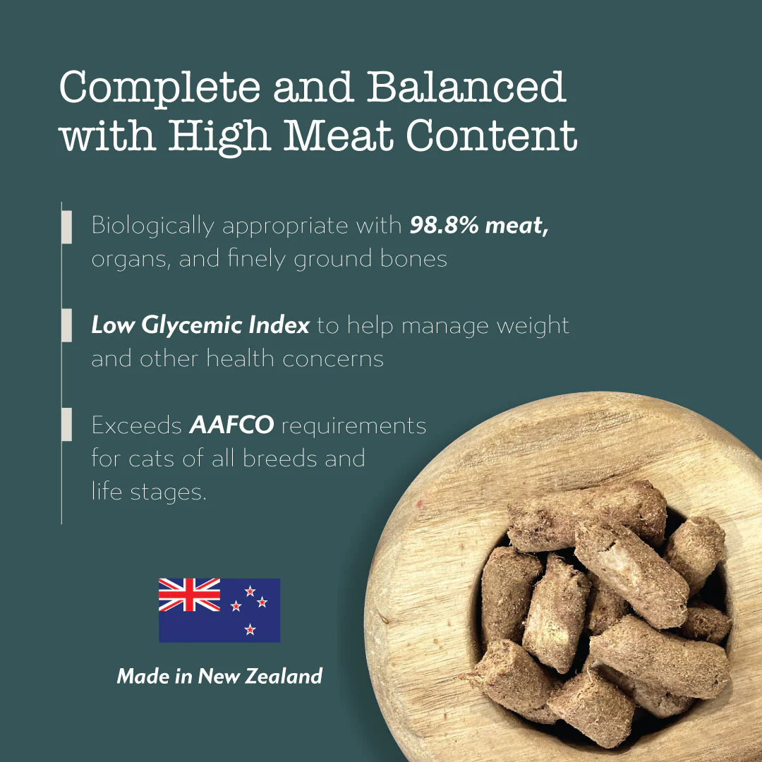 Boneve Freeze-Dried Raw Prey Mackerel & Lamb Dry Cat Food