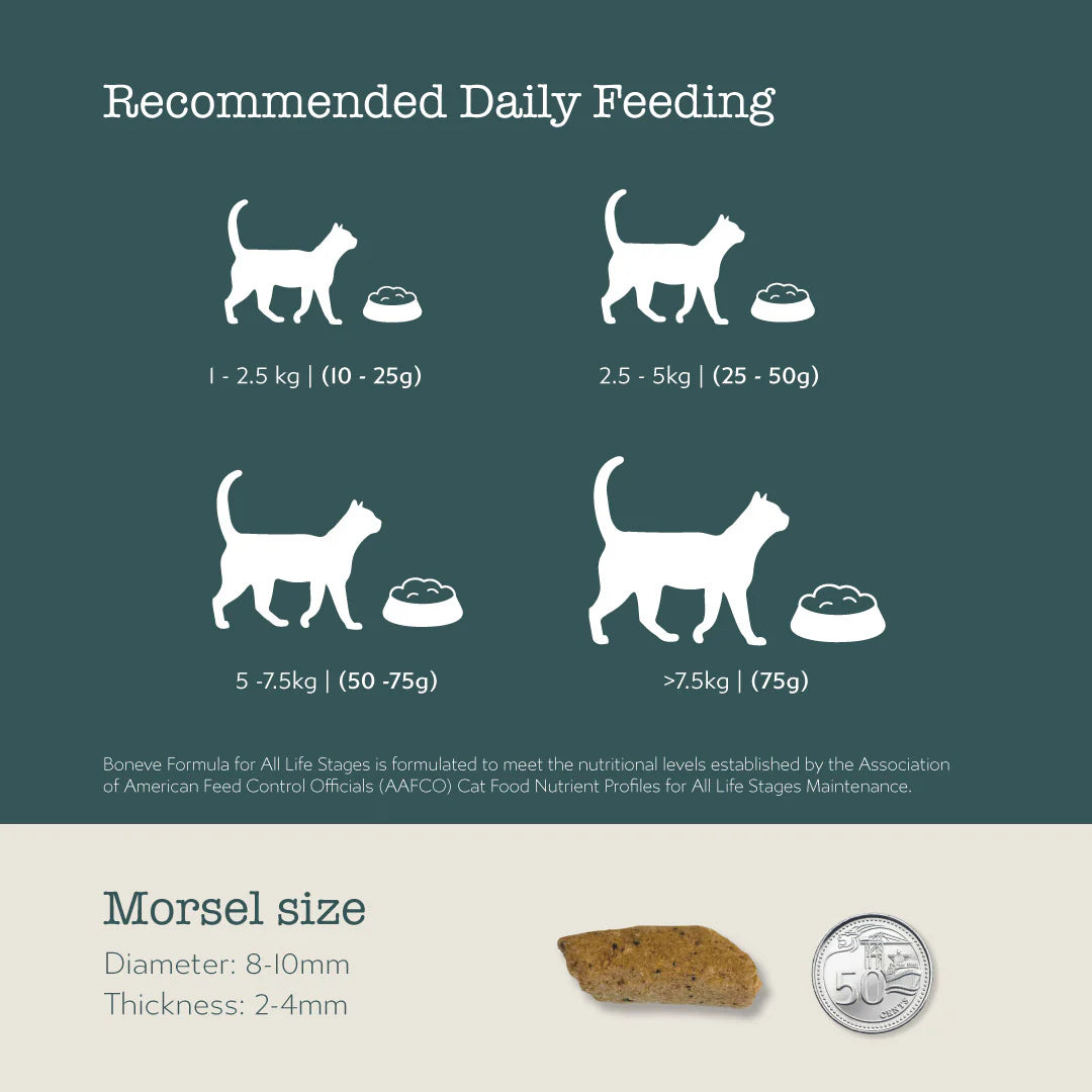 Boneve Freeze-Dried Raw Prey Mackerel & Lamb Dry Cat Food