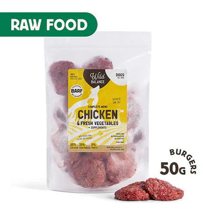 Wild Balance Complete BARF Menu Chicken Raw Food for Dogs