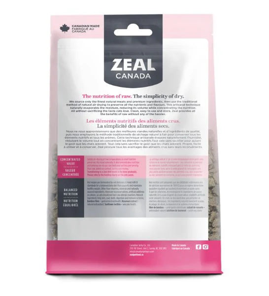 Zeal Air Dried Salmon and Turkey Recipe Dry Cat Food 14OZ
