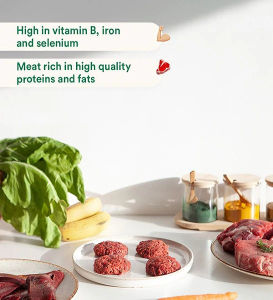 Wild Balance Complete BARF Menu Beef Raw Food for Dogs 1KG